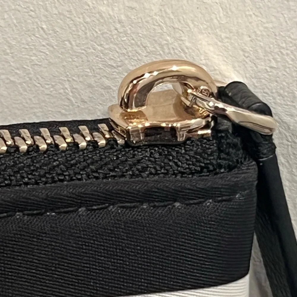 Kate Spade “Hayden” Sailing Stripe Top Zip Tote (Black/White) - Picture 4 of 8